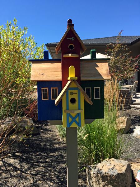 Yellow Front Door Birdhouse