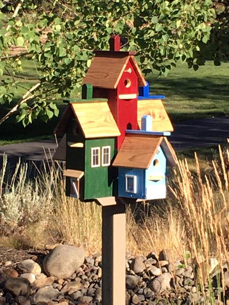 Standing Colorful Bird House