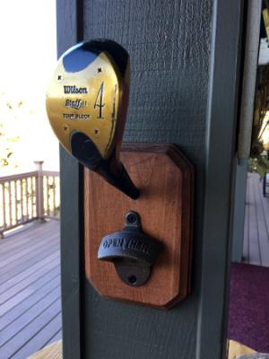 Golf Club Bottle Wall Opener